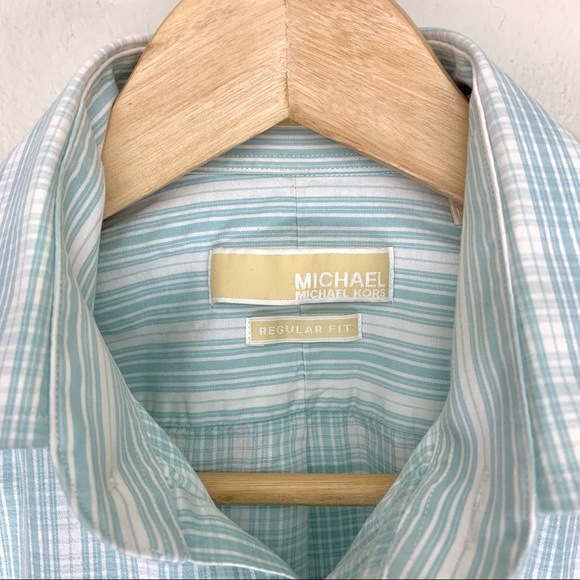 Michael Kors Striped Button Down Long Sleeve Shirt - Picture 3 of 5